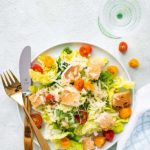 caesar salad with cherry tomatoes