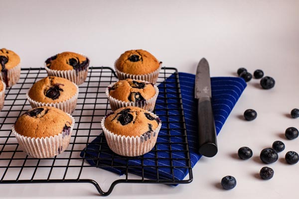 Blueberry oatmeal muffins