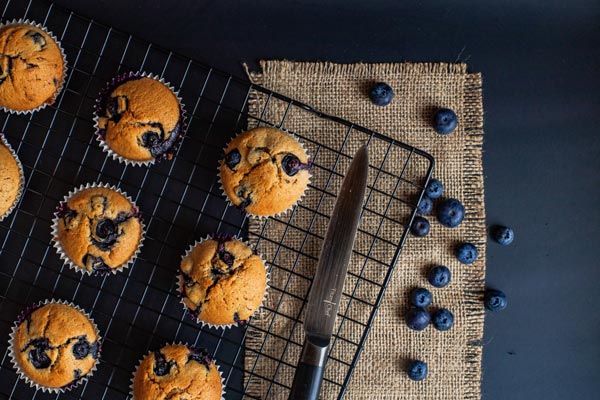 Blueberry oatmeal muffins