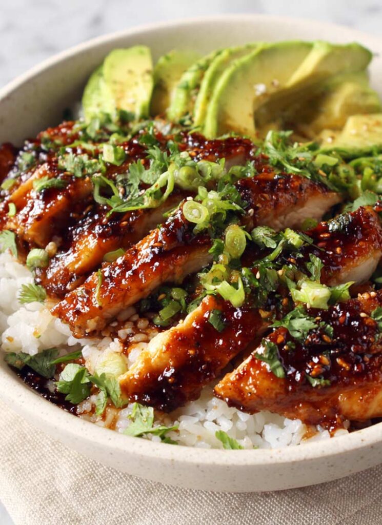 Honey Chipotle Chicken Breast Rice Bowl Recipe