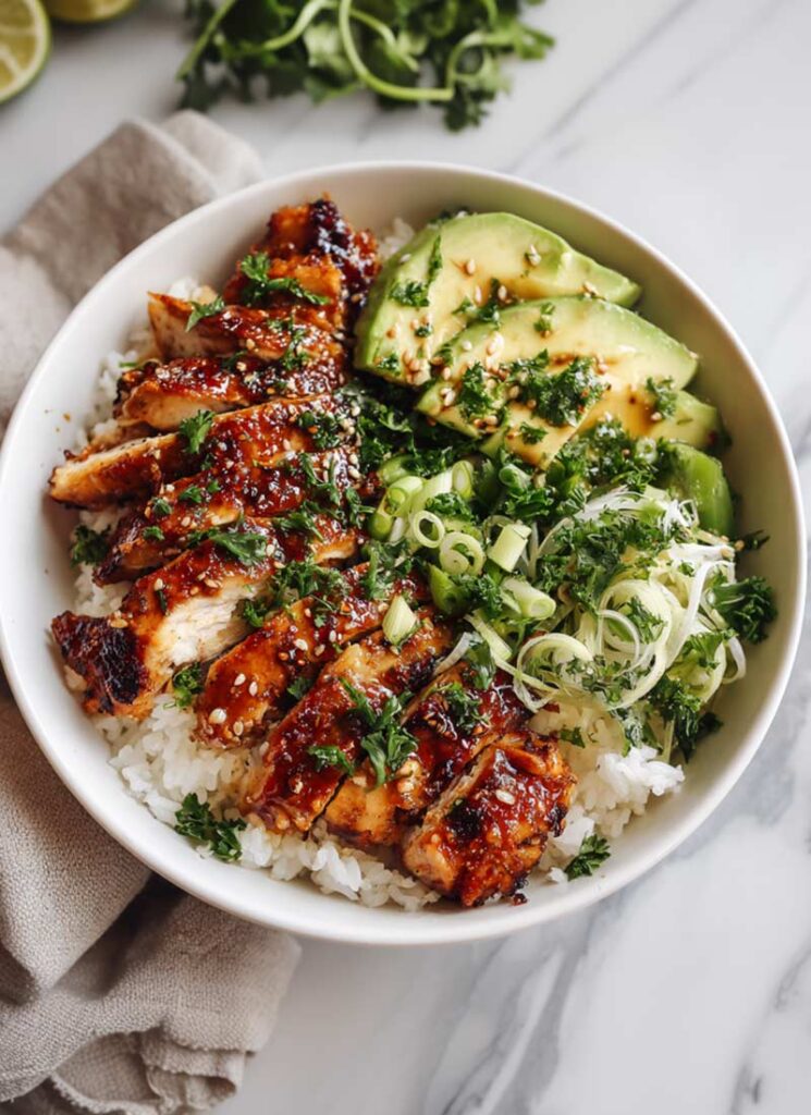 Honey Chipotle Chicken Breast Rice Bowl Recipe