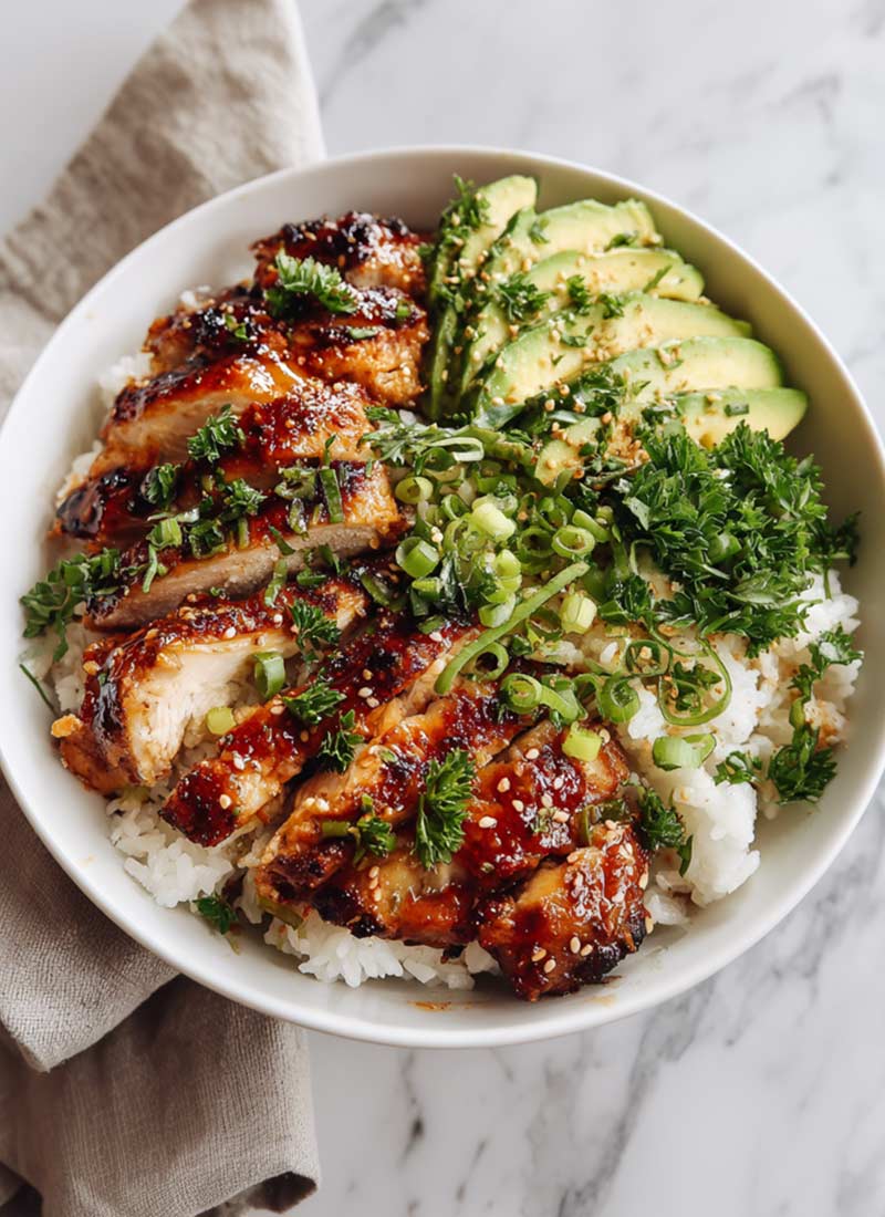 Honey Chipotle Chicken Breast Rice Bowl Recipe