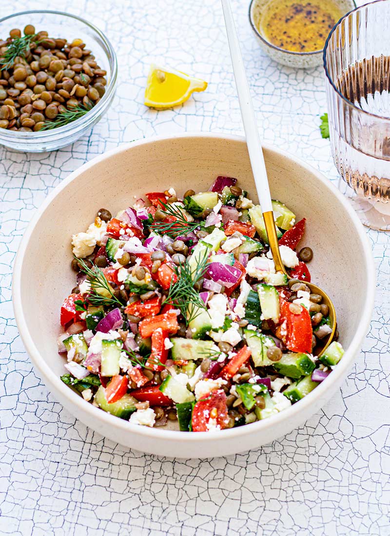 high protein salads to meal prep