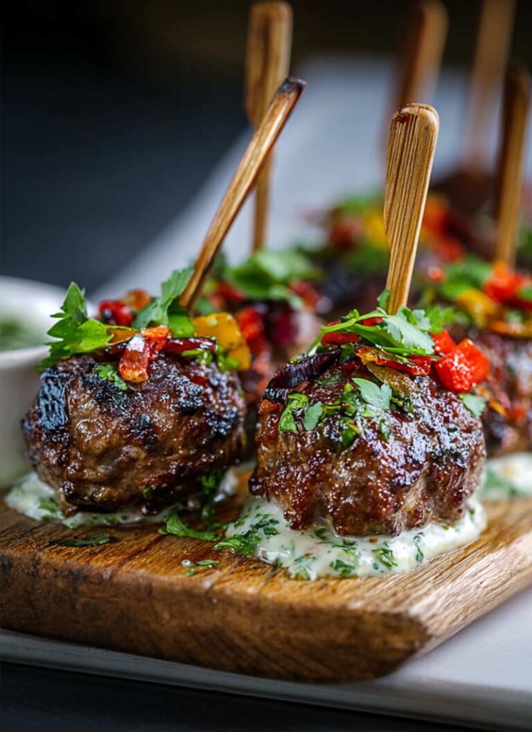 meatball skewers appetizer