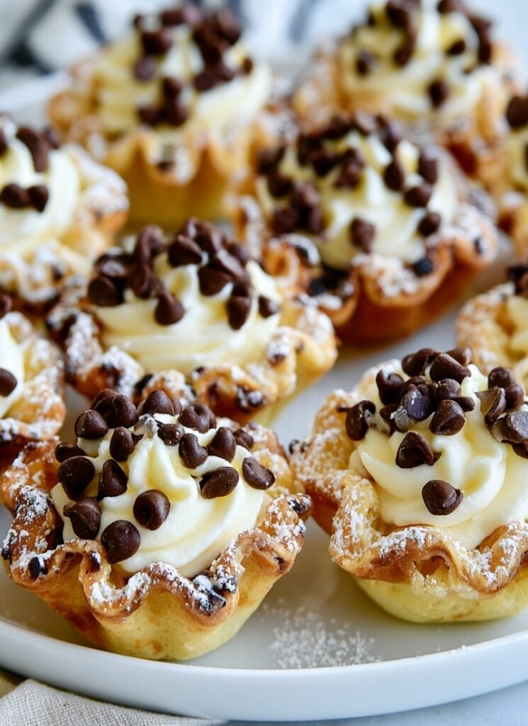 Fancy Mini Cannoli Cups Recipe