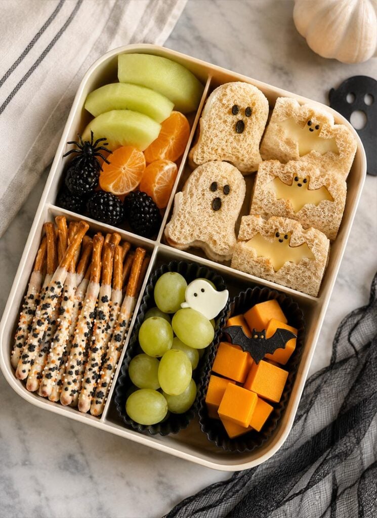 kids halloween bento boxes
