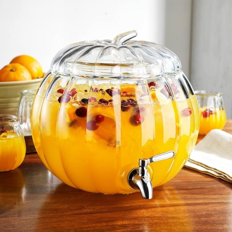 Clear Pumpkin Shaped Jug Amazon Halloween Party Supplies