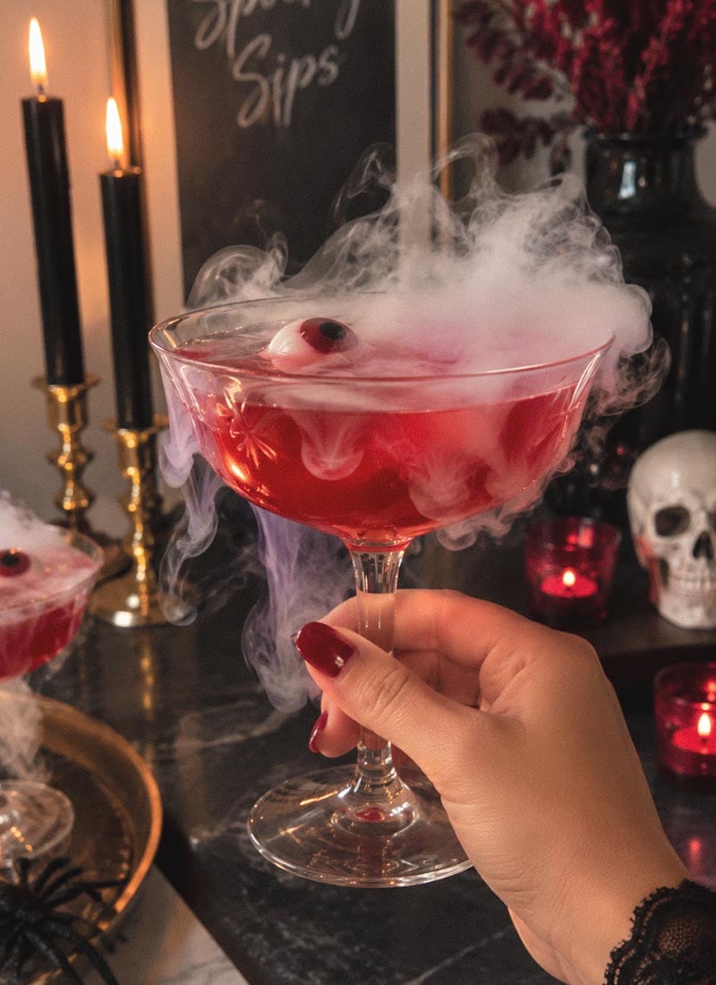 dry ice halloween drinks