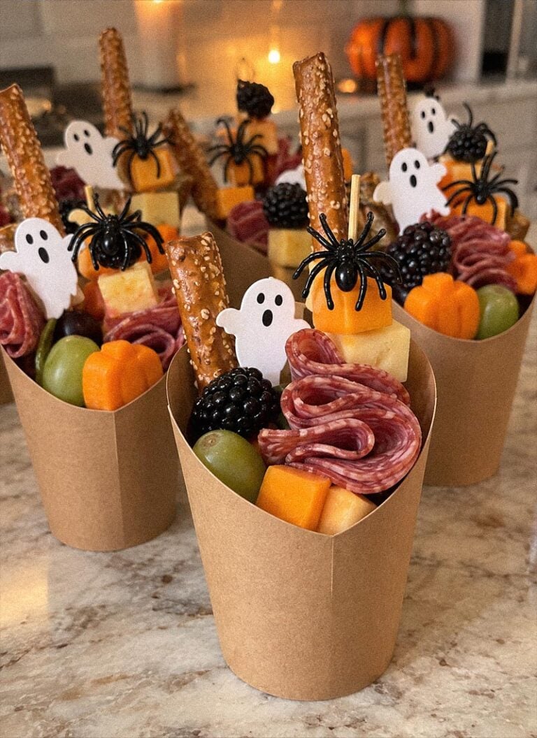 halloween charcuterie cups