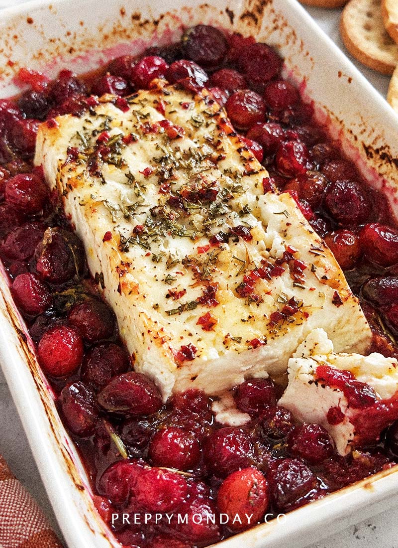 Baked Feta with Cranberries Dip PM