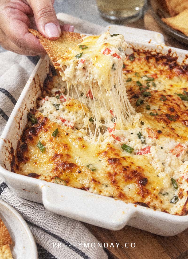 Cheesy crab dip recipe PM