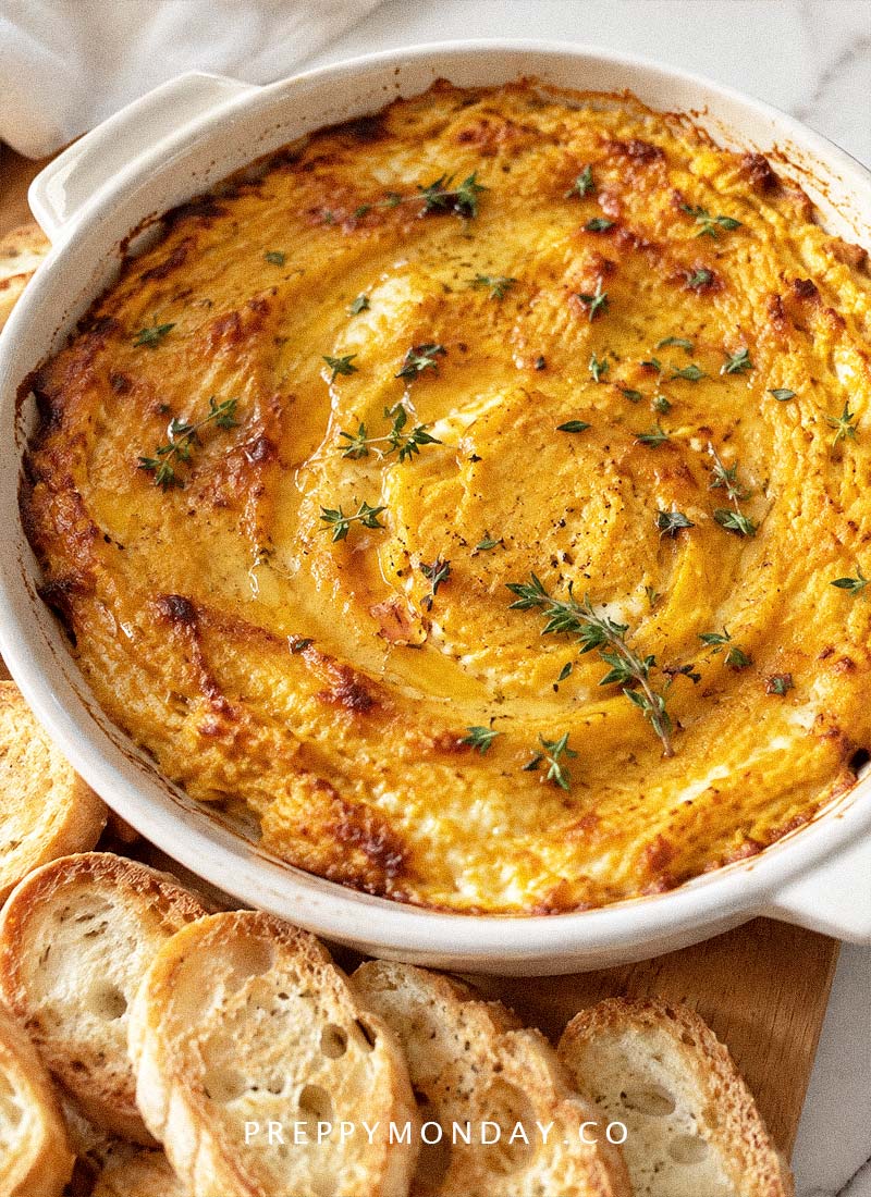 Pumpkin goat cheese dip PM