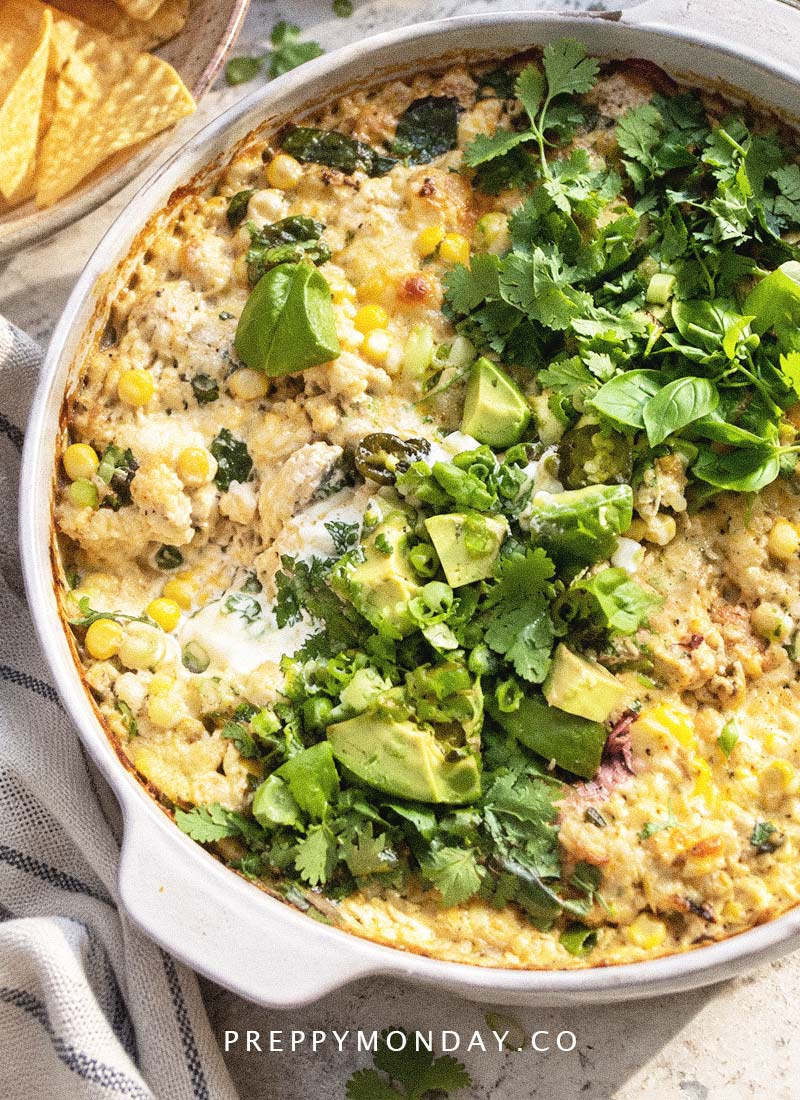 White chicken chili dip appetizer PM