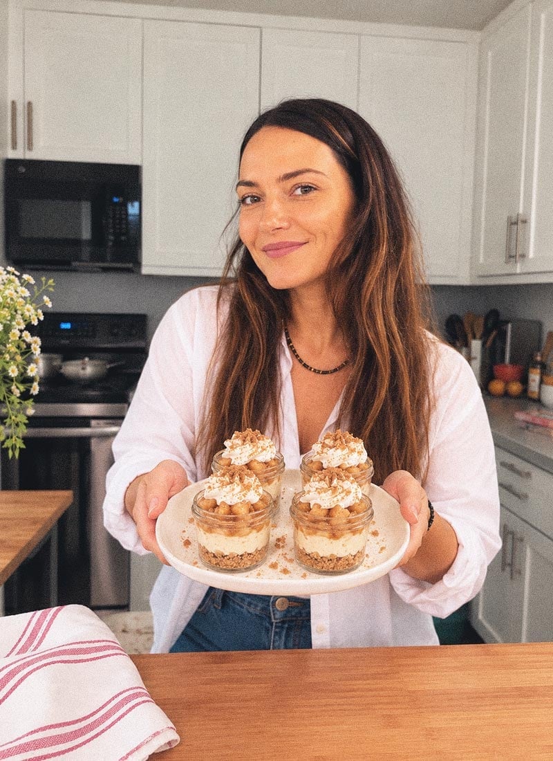 Me and No Cook Apple Pie Cheesecake Cups