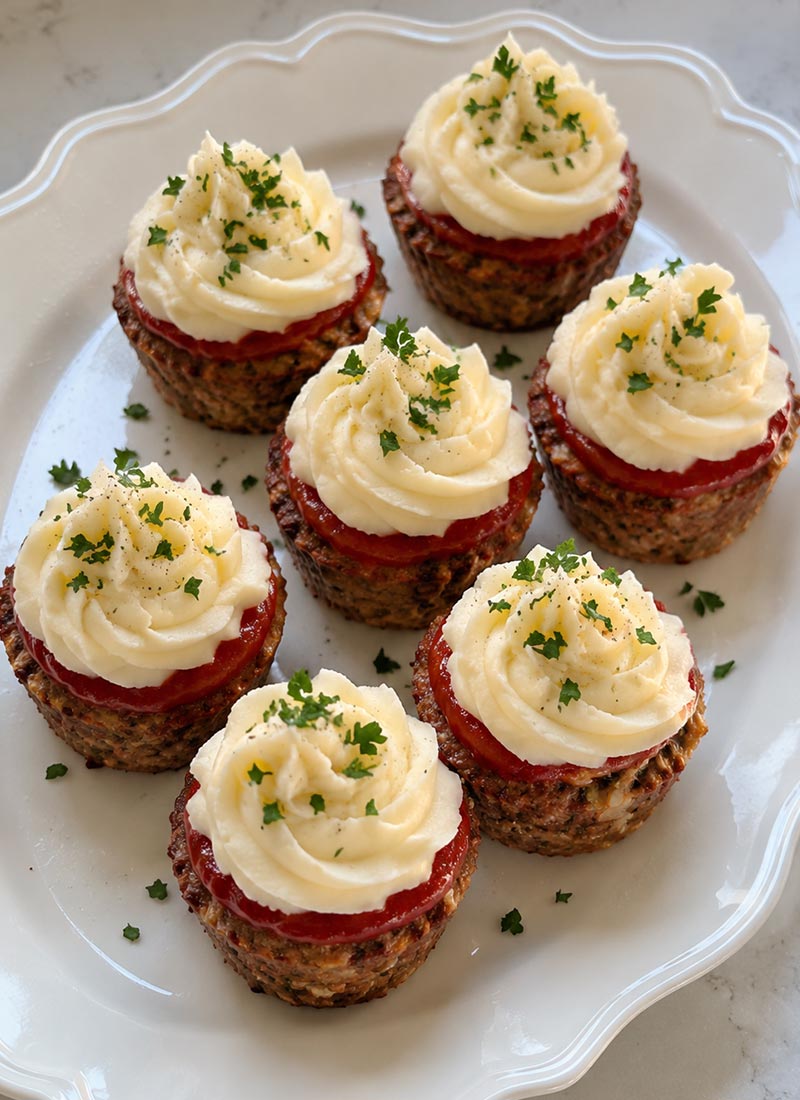 Mini meatloaf muffins