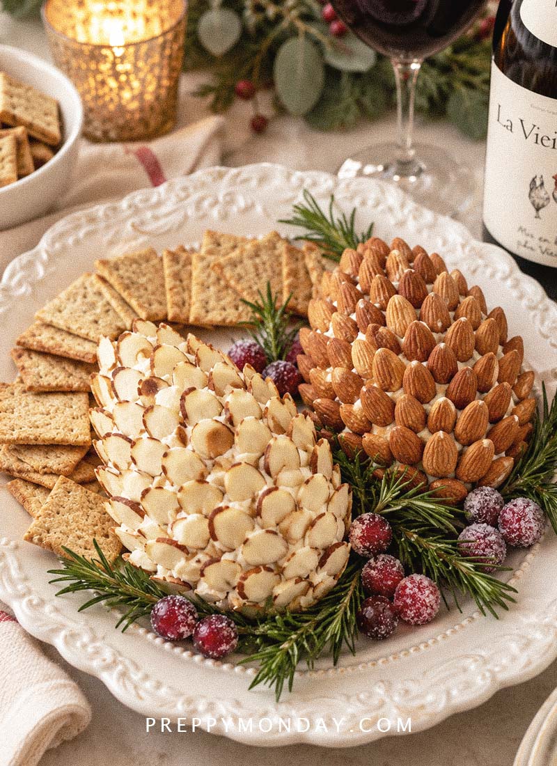 Pine cone cheeseballs