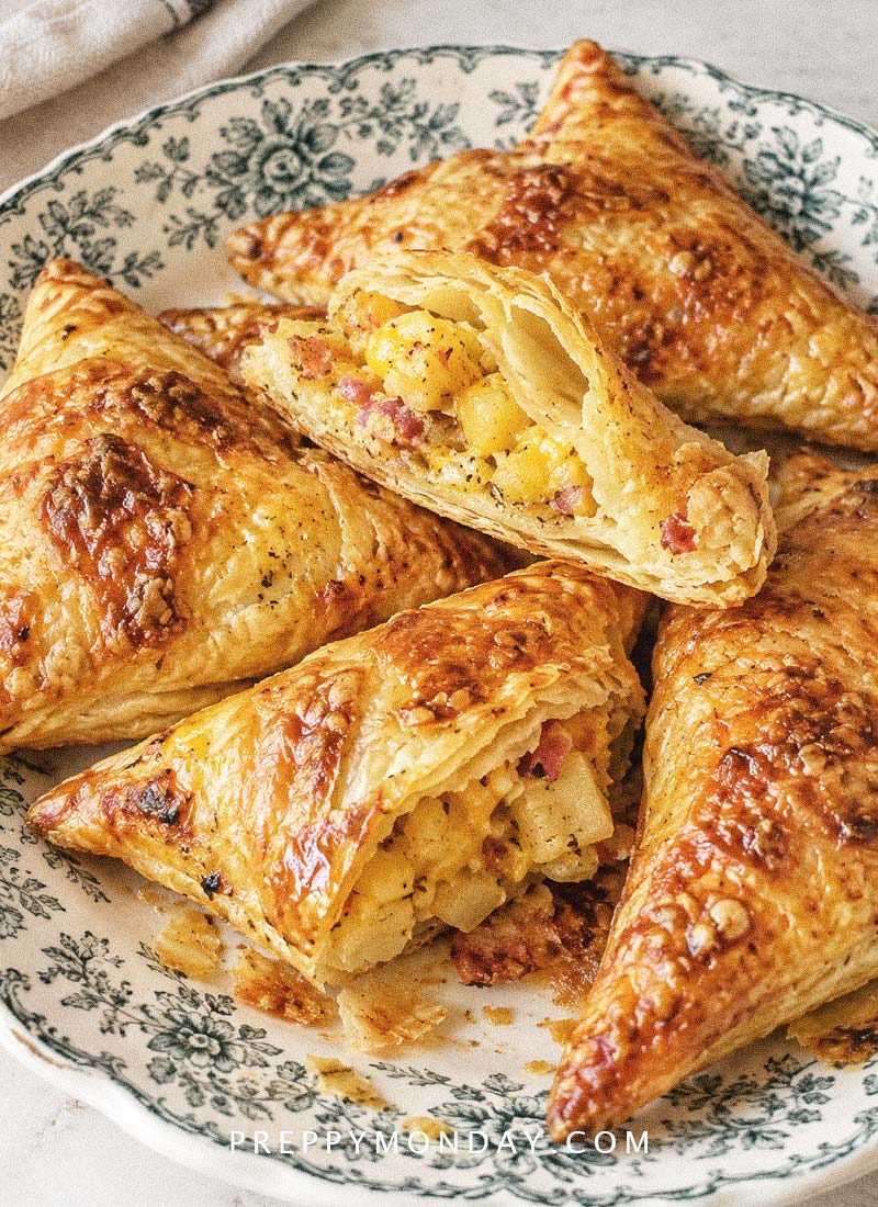 Potato cheddar turnovers