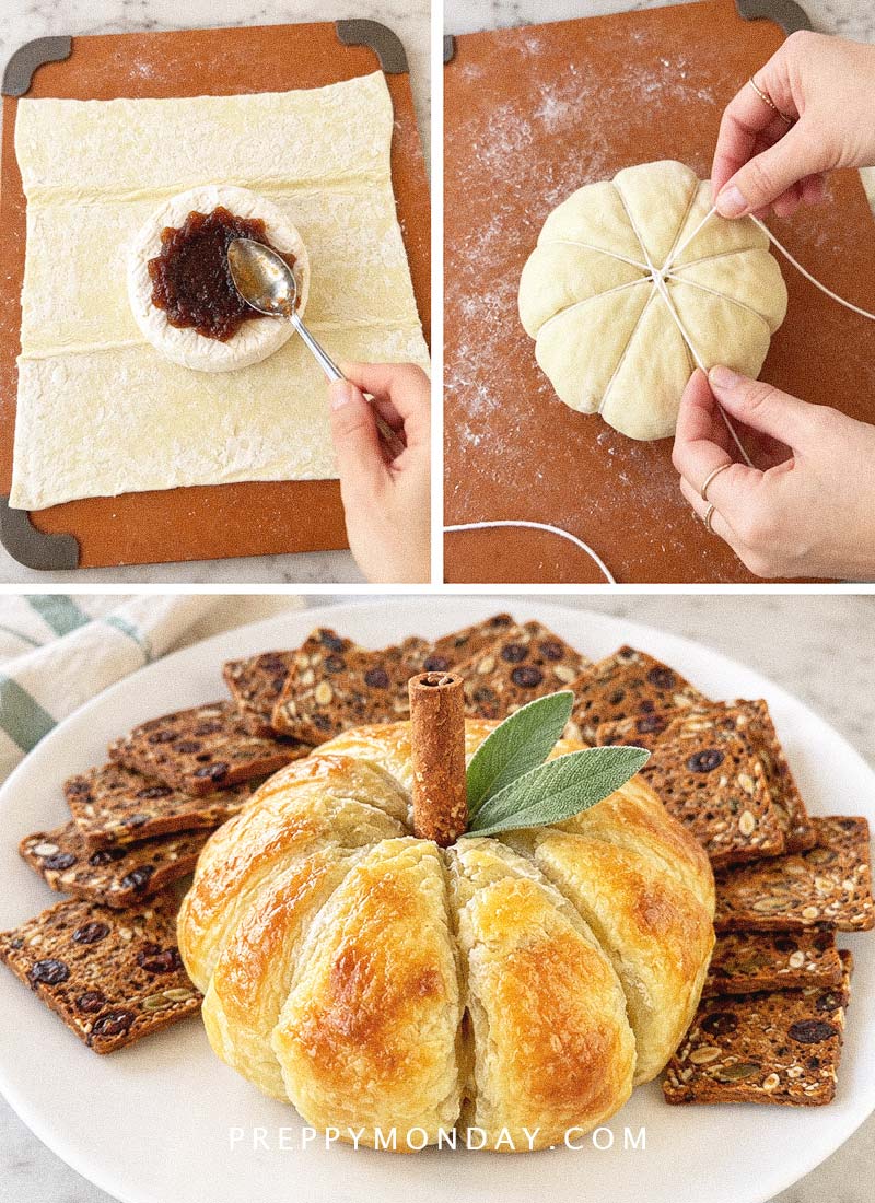 Puff pastry pumpkin