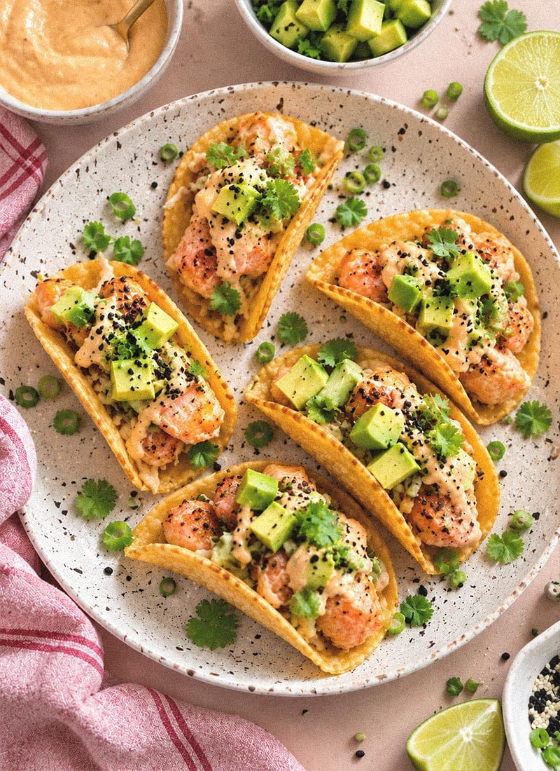 Simple salmon tacos recipe