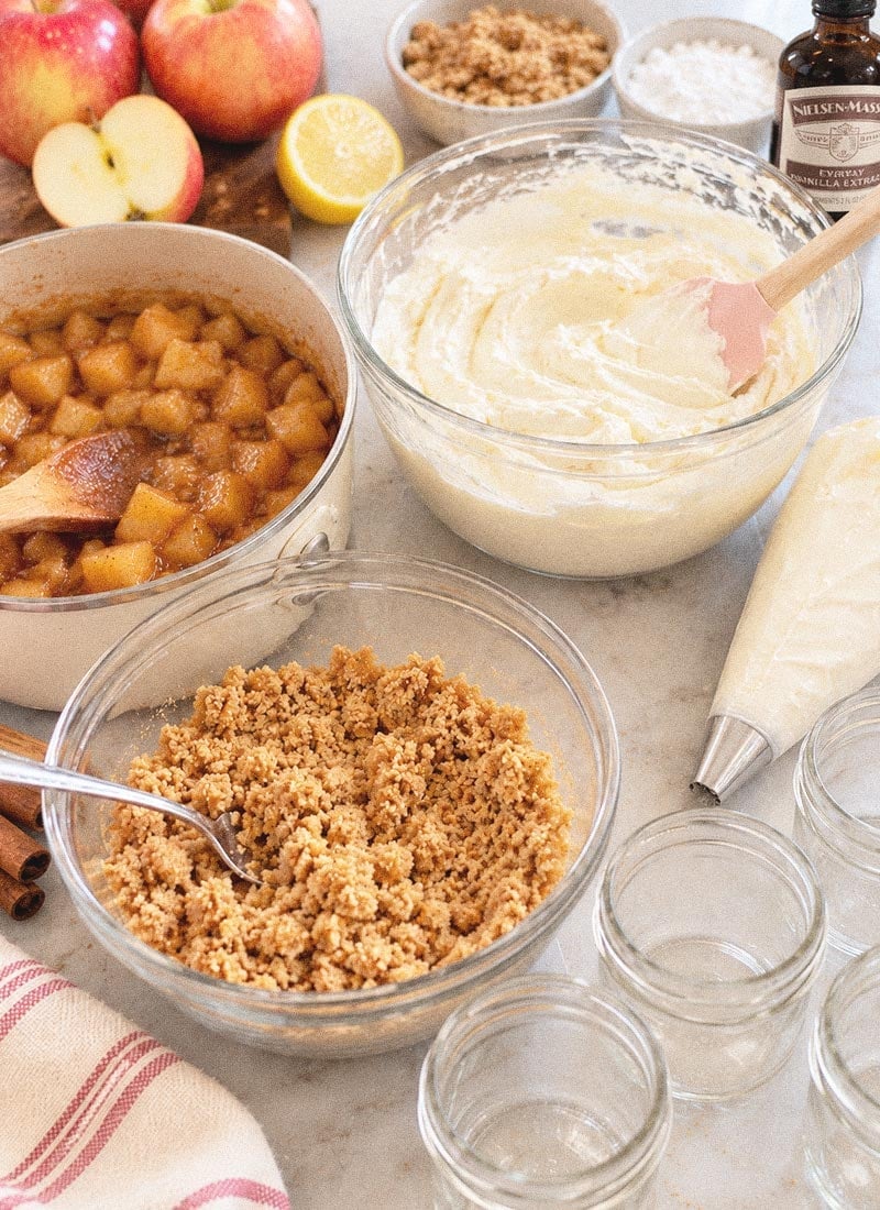 Whipped cheesecake cream